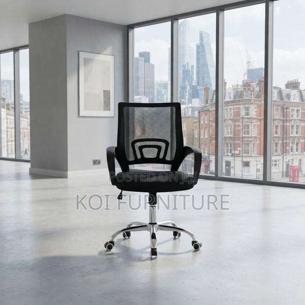 Office Chairs; Black Clerical Mid Backrest Home Office Study Chairs