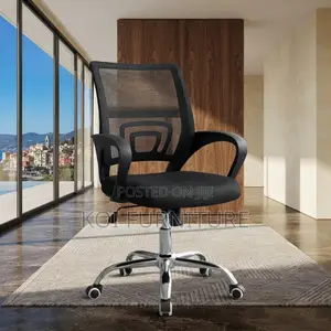 Office Chairs; Black Clerical Mid Backrest Home Office Study Chairs