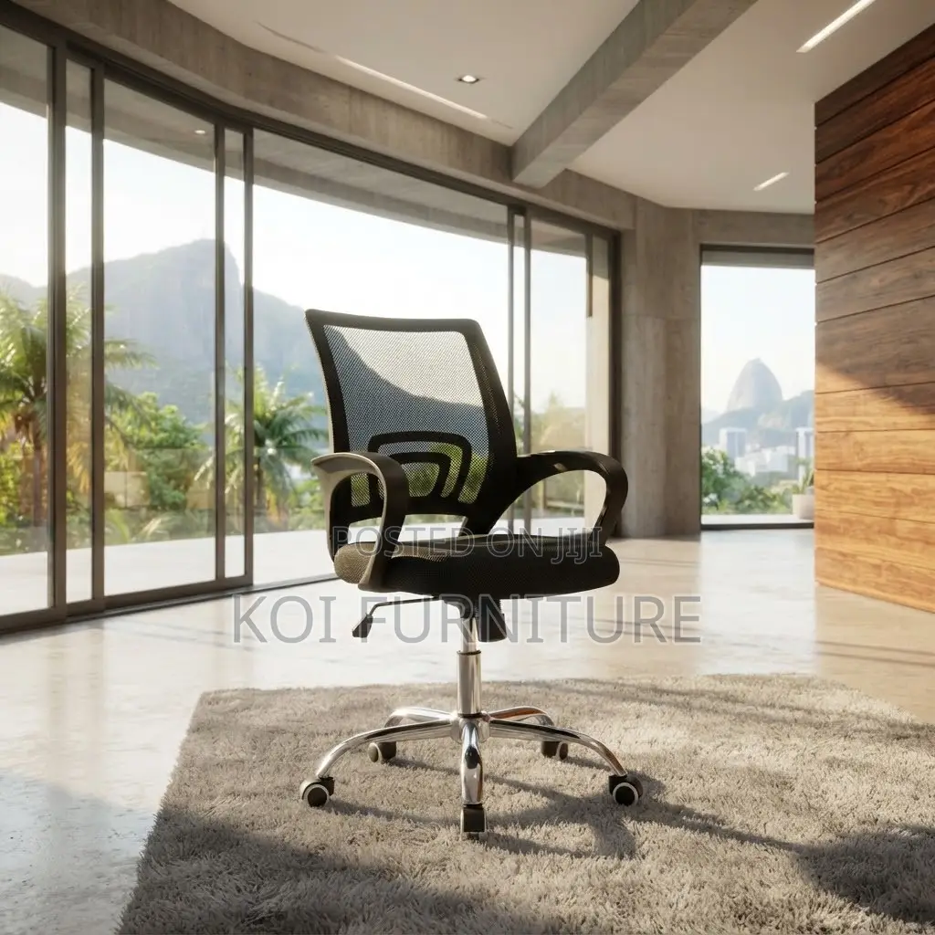 Office Chairs; Black Clerical Mid Backrest Home Office Study Chairs