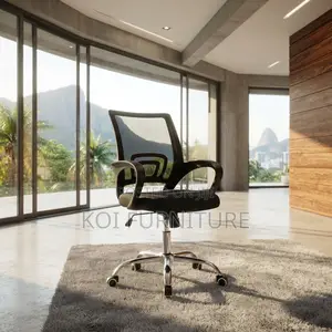 Office Chairs; Black Clerical Mid Backrest Home Office Study Chairs