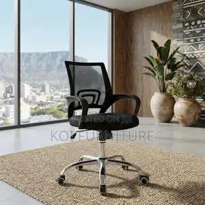 Office Chairs; Black Clerical Mid Backrest Home Office Study Chairs