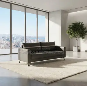 Office Sofa; Executive Gray Modern Staff Five Seaters Sofa Set