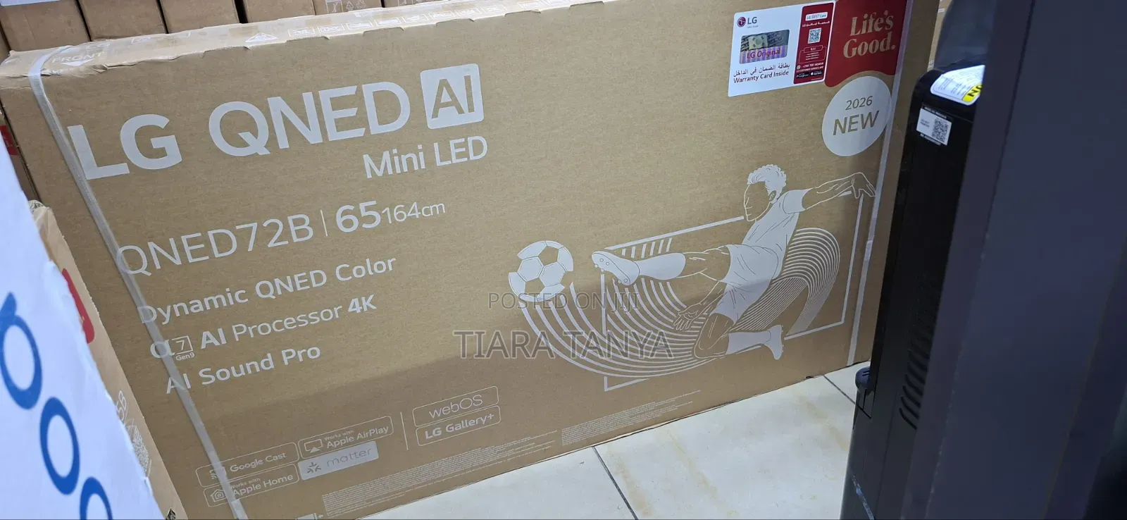 65 Inch LG Qned Ai Mini Led Qned72 Smart TV 2026