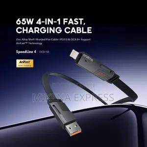 Power Up Any Device With the Versatile Oraimo 65W 4-in-1 Cable!