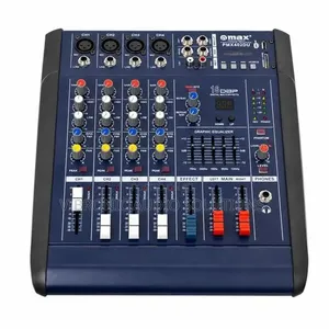 4CH Mixer With Amplifier DSP Effects, MP3 Player, USB Bluetooth