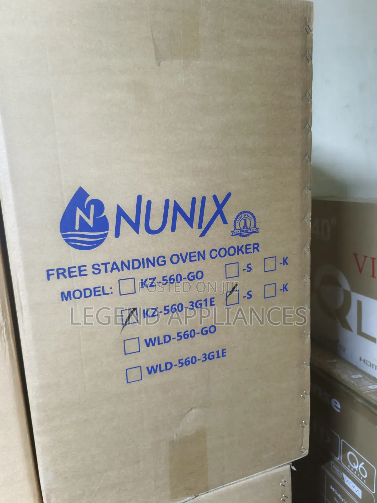 Nunix 3+1EO With Free Standing Oven Cooker