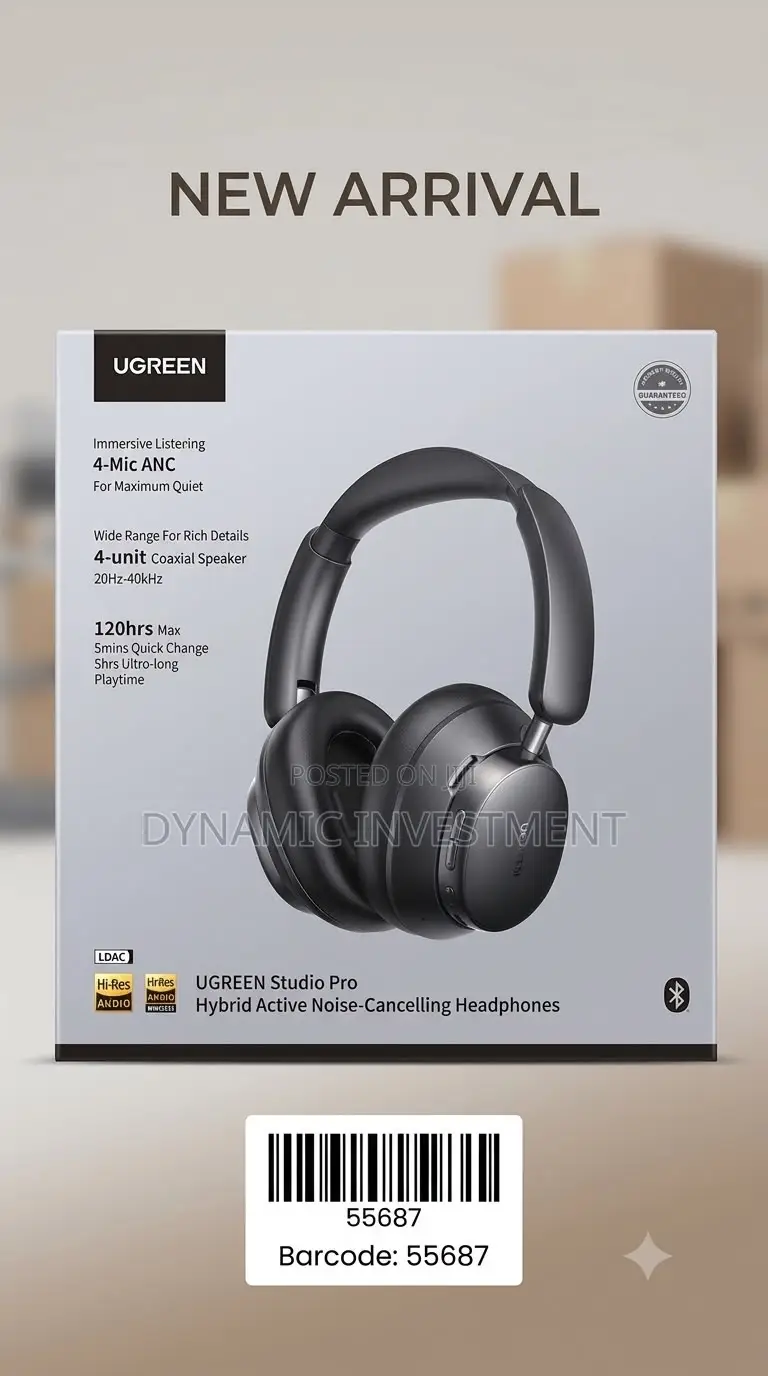 Ugreen Studio Pro Wireless Headphones Hybrid Active Noise Cancelling