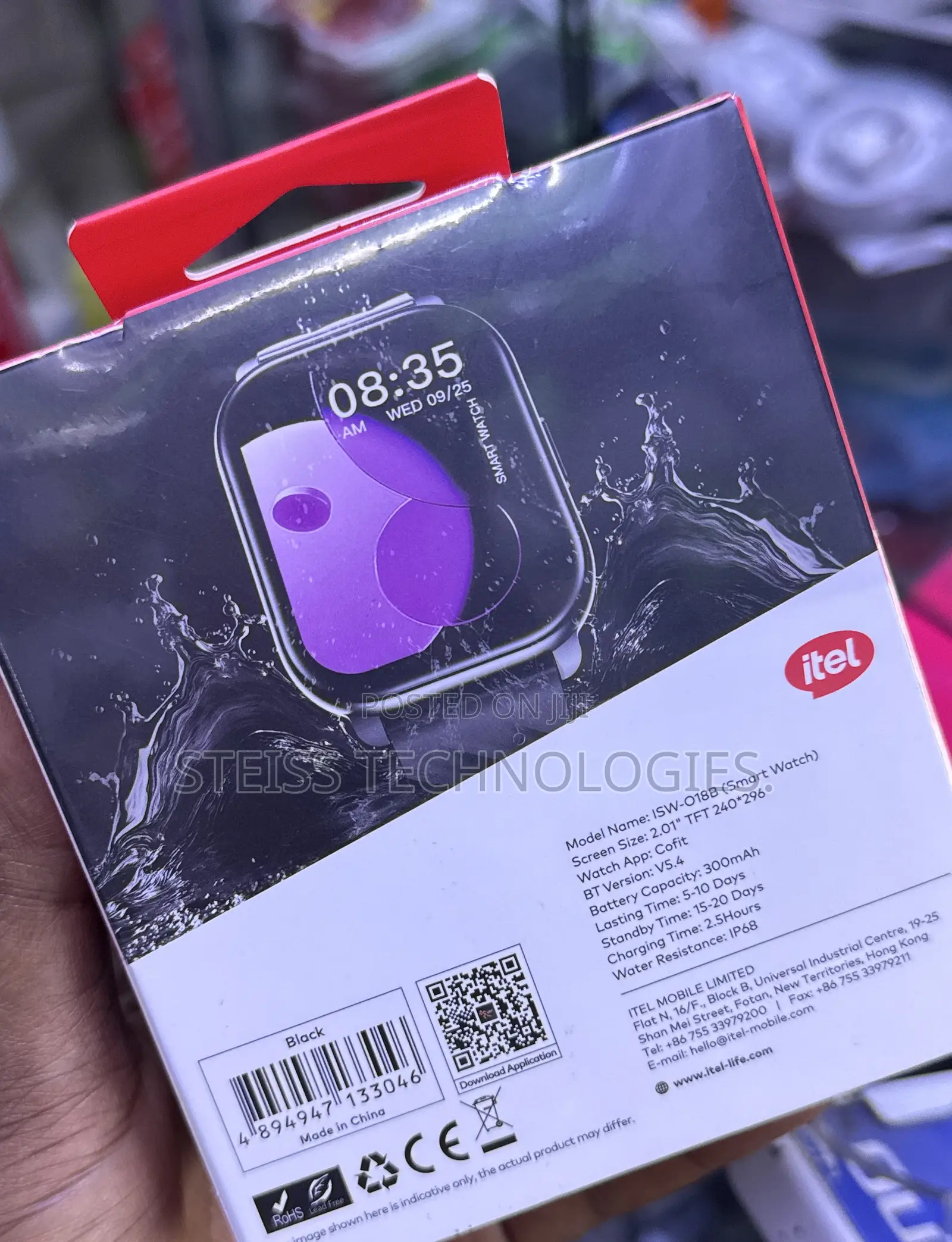 Itel Watch Fit 018b-Smartwatch