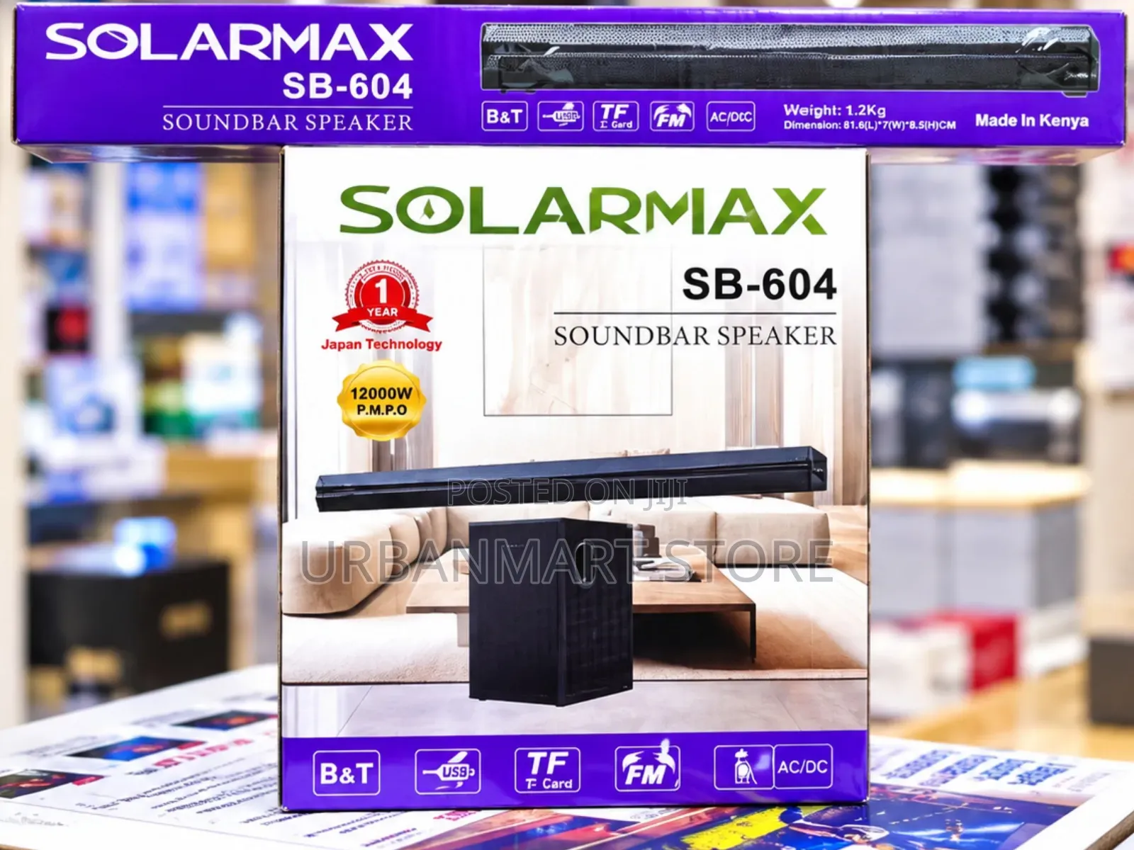 Brand New Solarmax SB-604 Soundbar With Subwoofer
