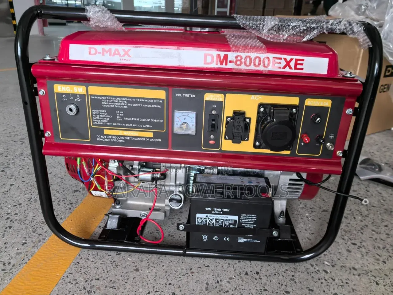D-Max DM-8000EXE Petrol/Gasoline Portable Generator.