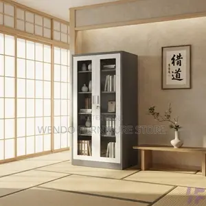 Office Cabinet; Executive Home Office Adjustable Cabinet With 2 Doors