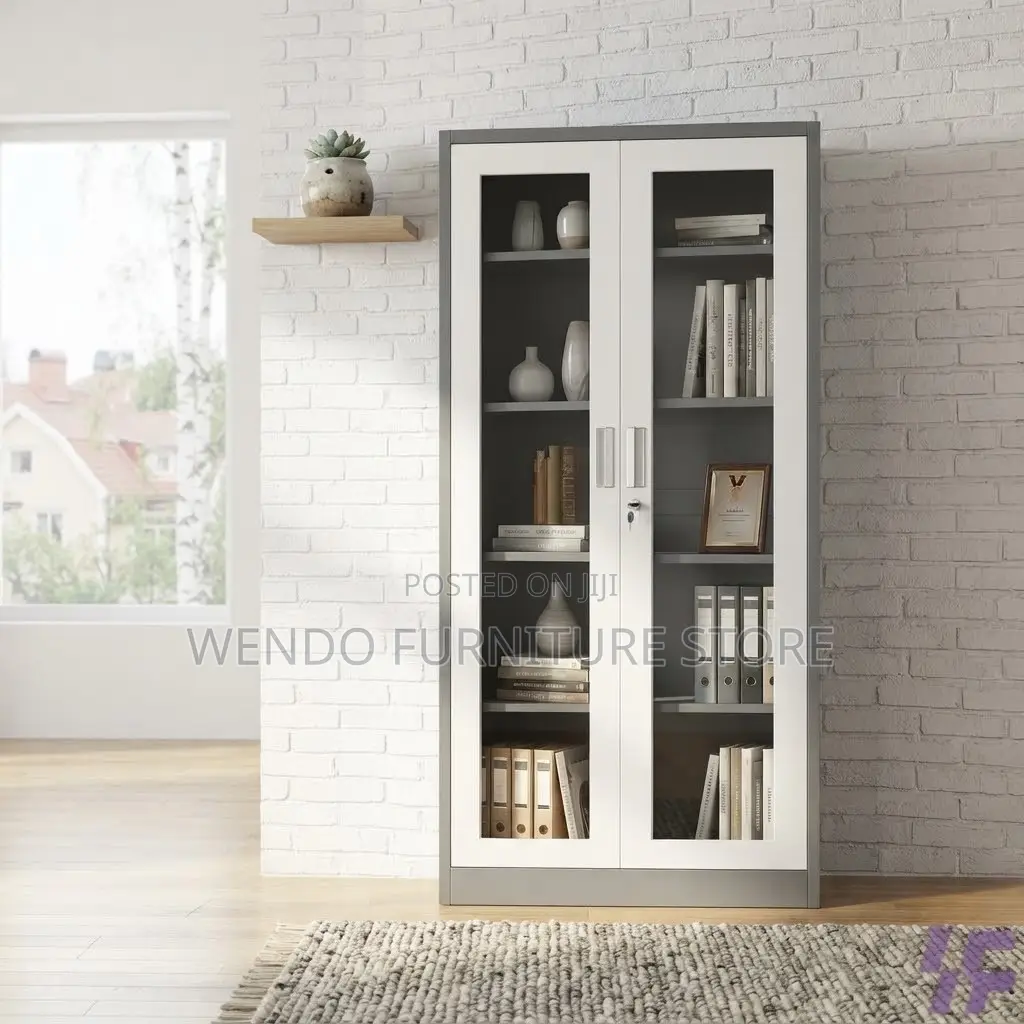 Office Cabinet; Executive Home Office Adjustable Cabinet With 2 Doors