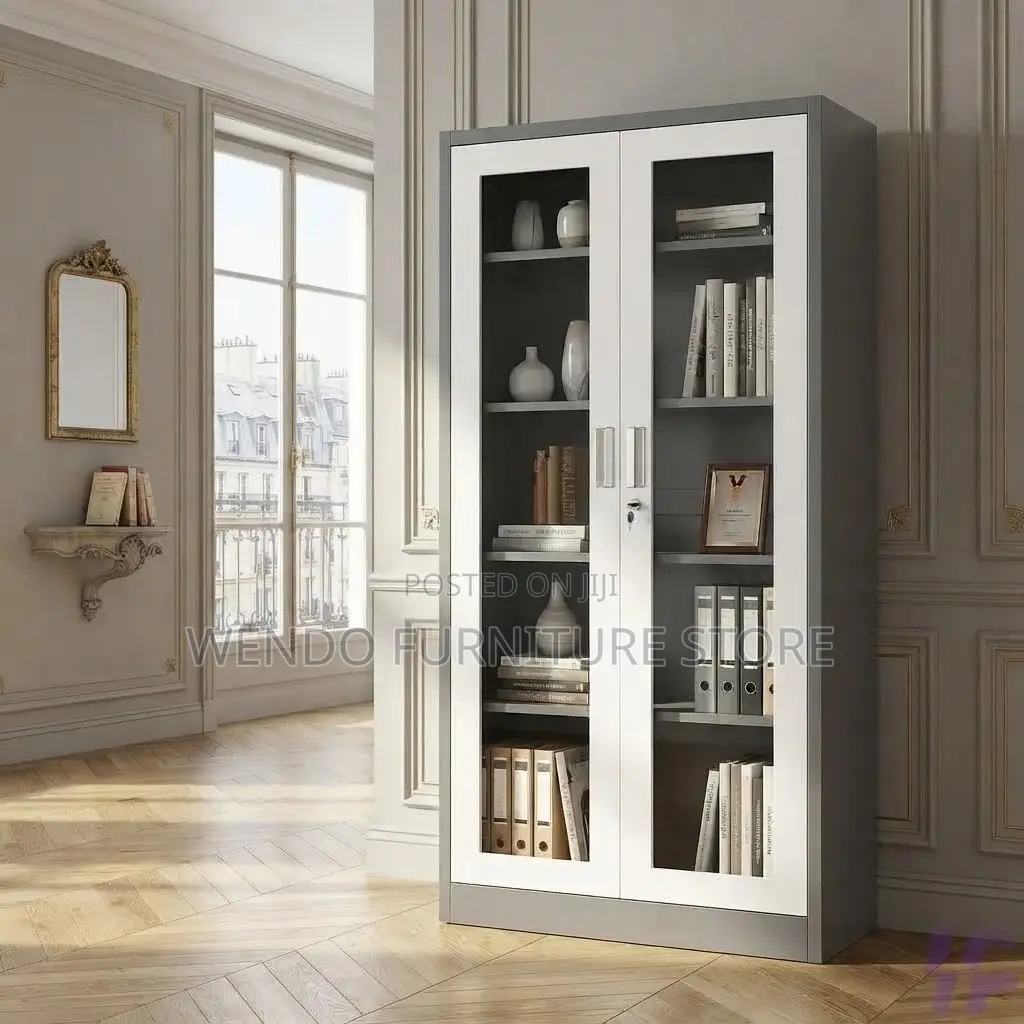 Office Cabinet; Executive Home Office Adjustable Cabinet With 2 Doors