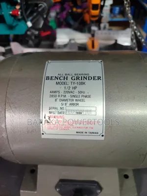 TY- Bench Grinder, Made in Taiwan.