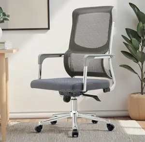 Office Chair : Modern Office Gray Mesh Chair