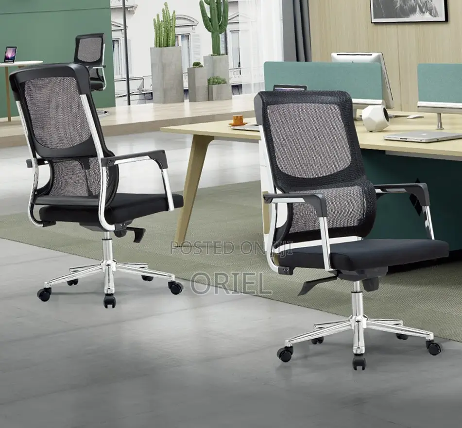 Office Chair : Modern Office Gray Mesh Chair