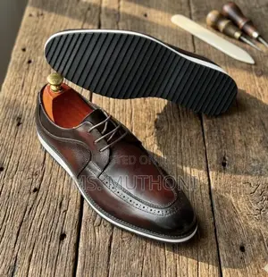 Official Wingtip Derby Leather Shoes Size 40-46