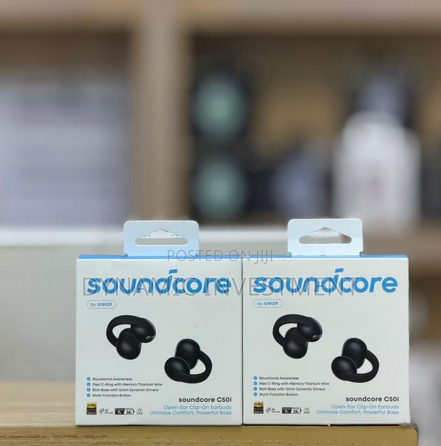 Soundcore C50i by Anker Open Ear Earbuds, Clip on Earbuds With Bass