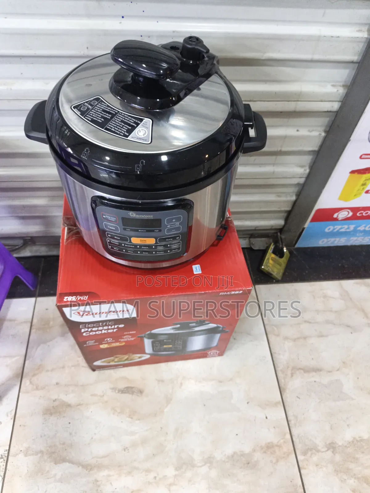 Ramtons 6ltrs Digital Pressure Cooker With Stainless Pot
