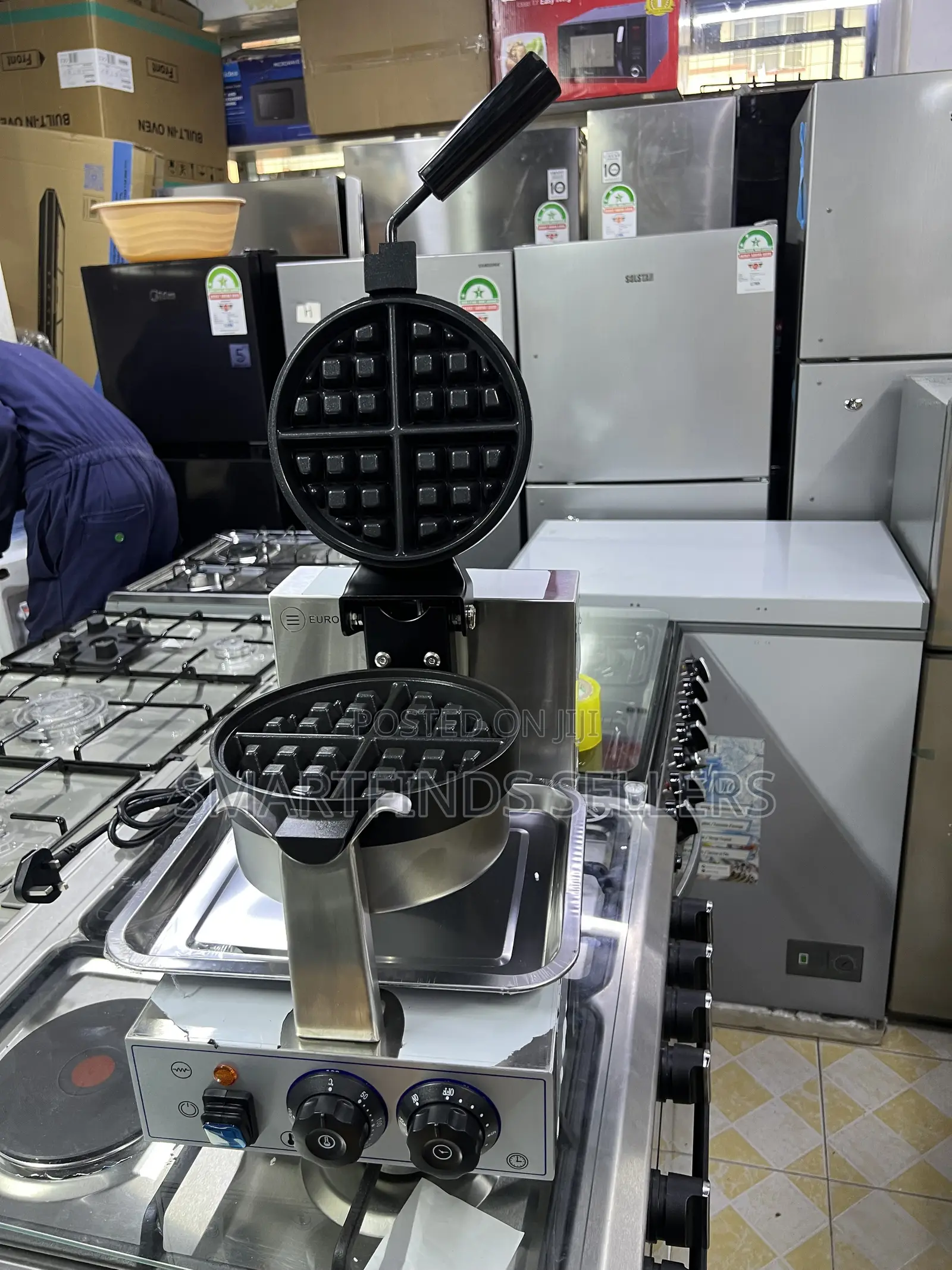 Euromax Commercial Rotating Waffle Maker