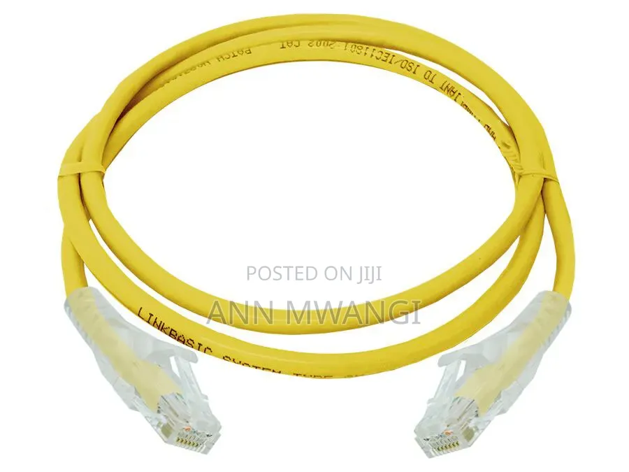 CAT6 Yellow Fiber 1m
