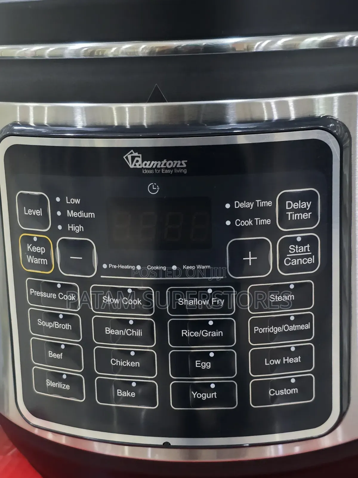 Ramtons 8ltrs Electric Pressure Cooker