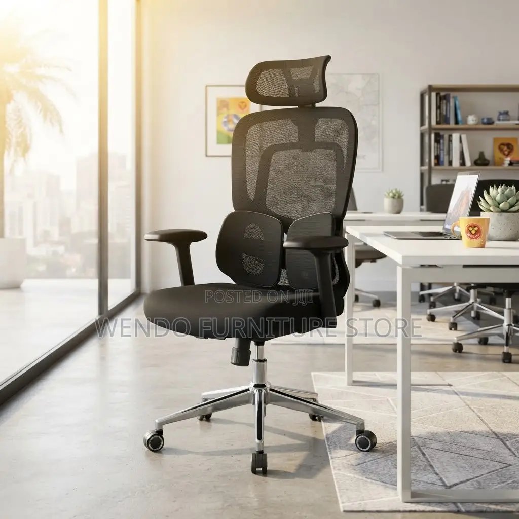 Office Chairs; Orthopedic Black Mesh Office Senate Seat