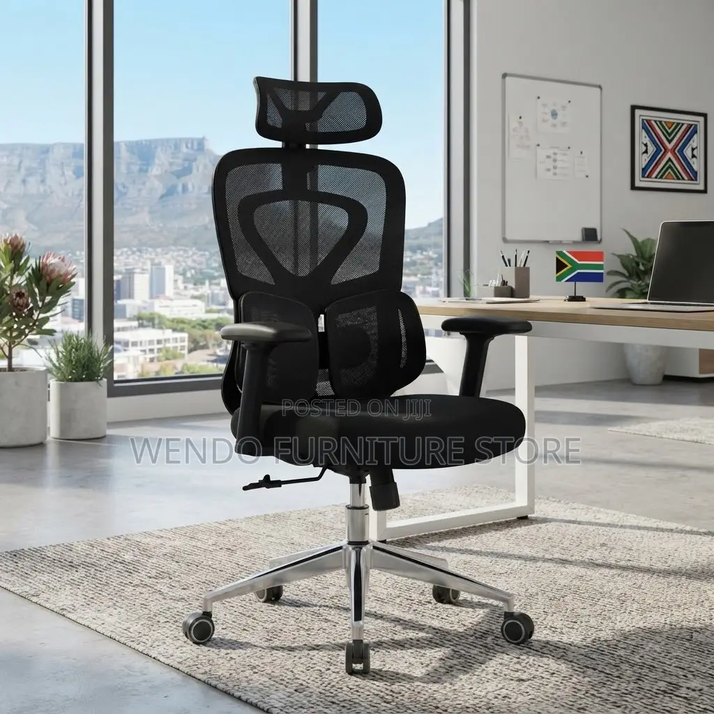 Office Chairs; Orthopedic Black Mesh Office Senate Seat