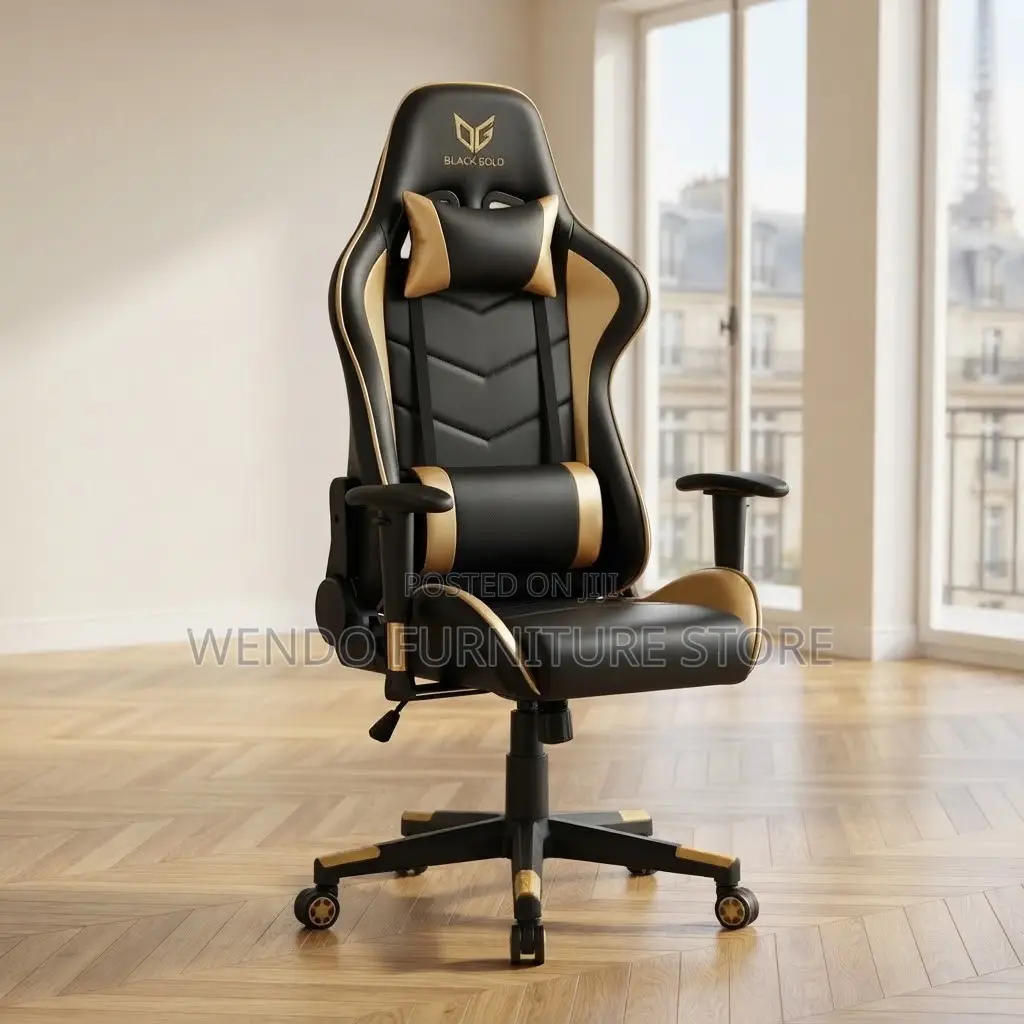 Office Chairs; Gamers Ergonomic High Back Leather Brown Chairs