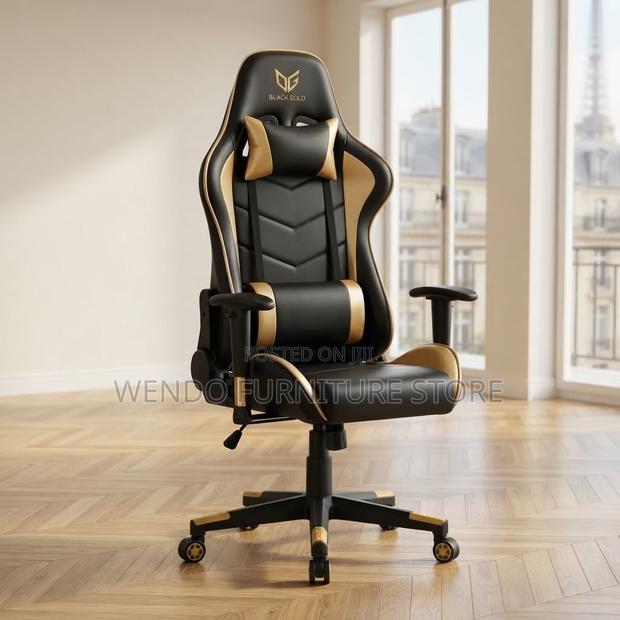 Office Chairs; Gamers Ergonomic High Back Leather Brown Chairs