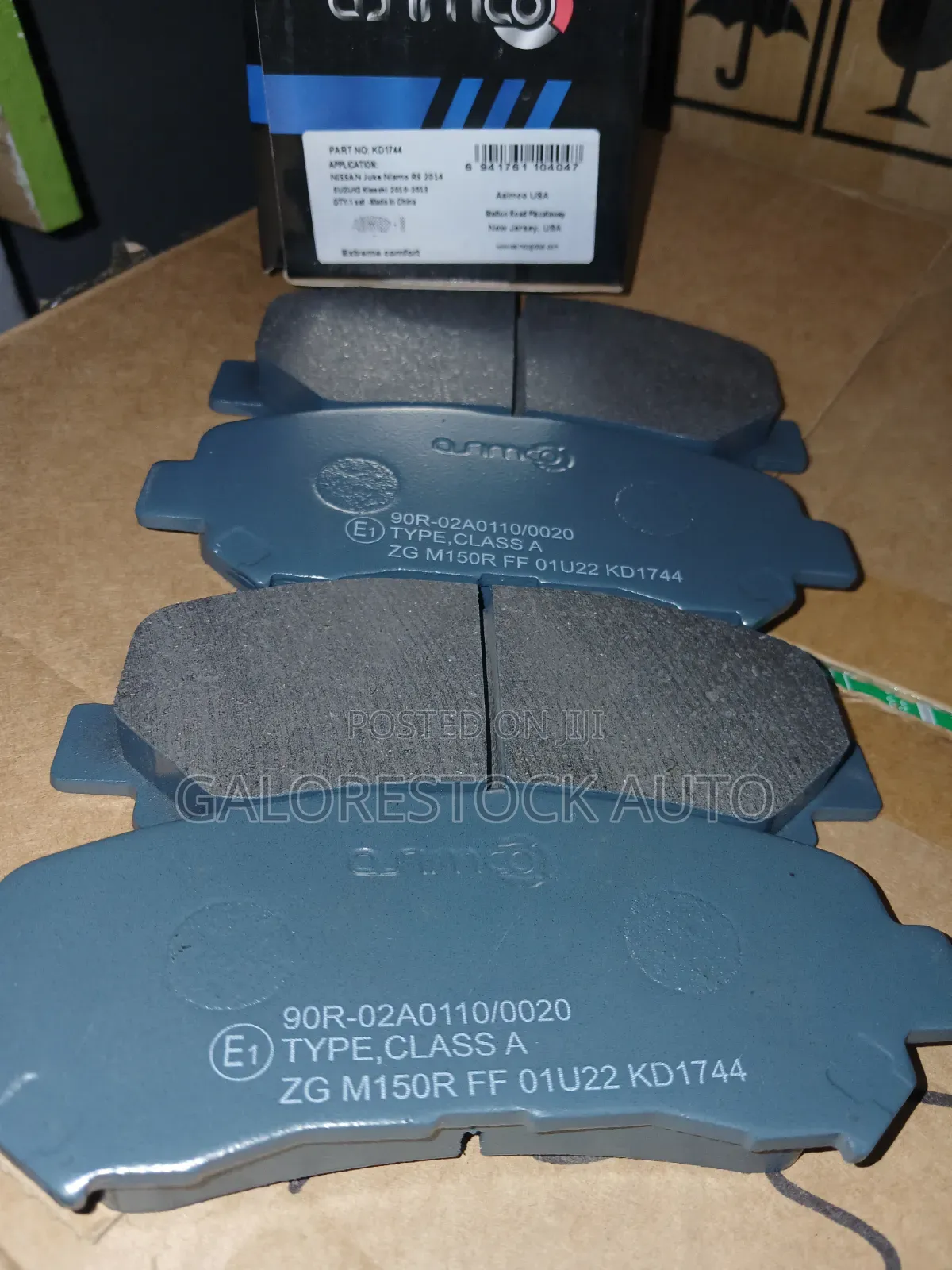 Asimco Kd1744–front Brake Pads – Juke Nismors/Qashqai/X-Trail/Kizashi