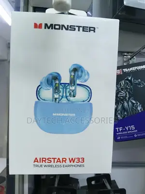 Monster W33 True Wireless Bluetooth Earbuds - Blue