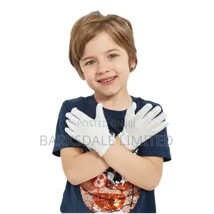 White Wedding Eczema Gloves Children Kids School Play Ceremony