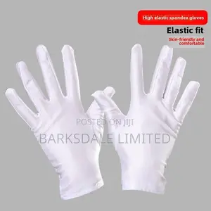 White Wedding Eczema Gloves Children Kids School Play Ceremony