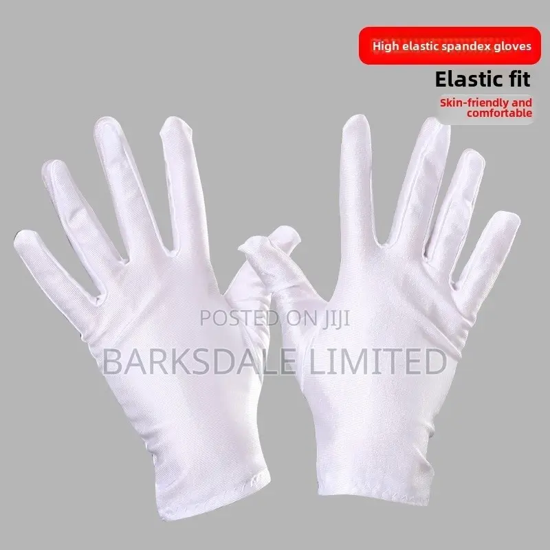 White Wedding Eczema Gloves Children Kids School Play Ceremony