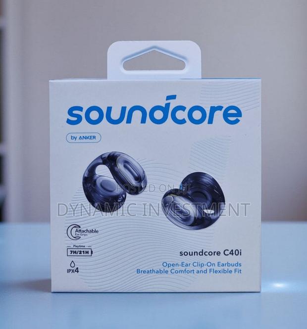 Soundcore C40i by Anker, Open-Ear Clip-on Earbuds, Clear Sound Comfort