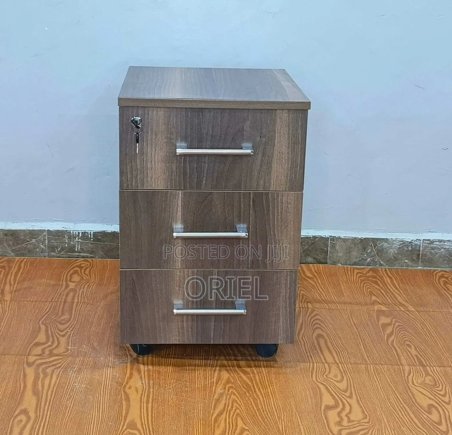 3-Drawer Office Filing Cabinet : Mobile Filing Cabinet