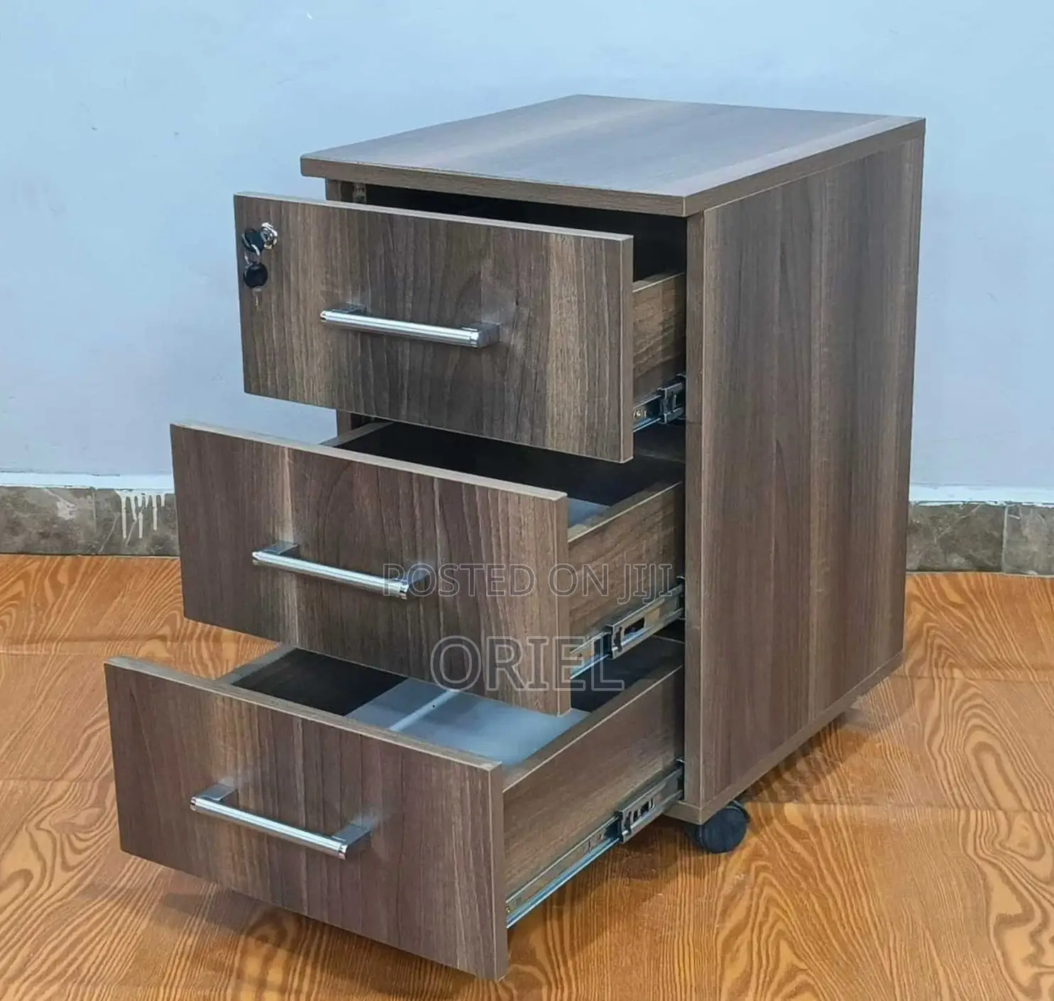 3-Drawer Office Filing Cabinet : Mobile Filing Cabinet
