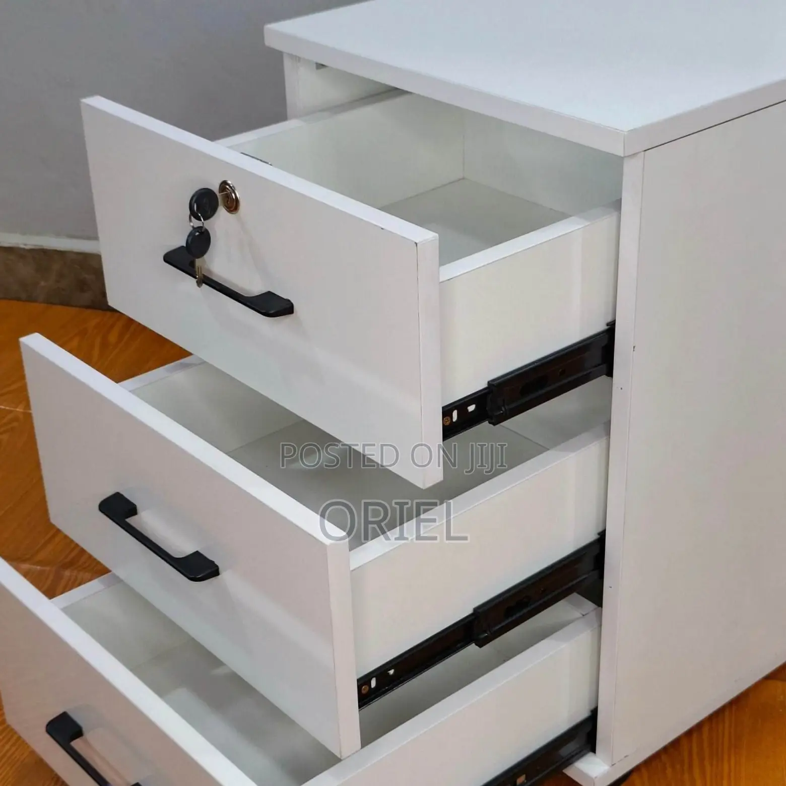 3-Drawer Office Filing Cabinet : Mobile Filing Cabinet