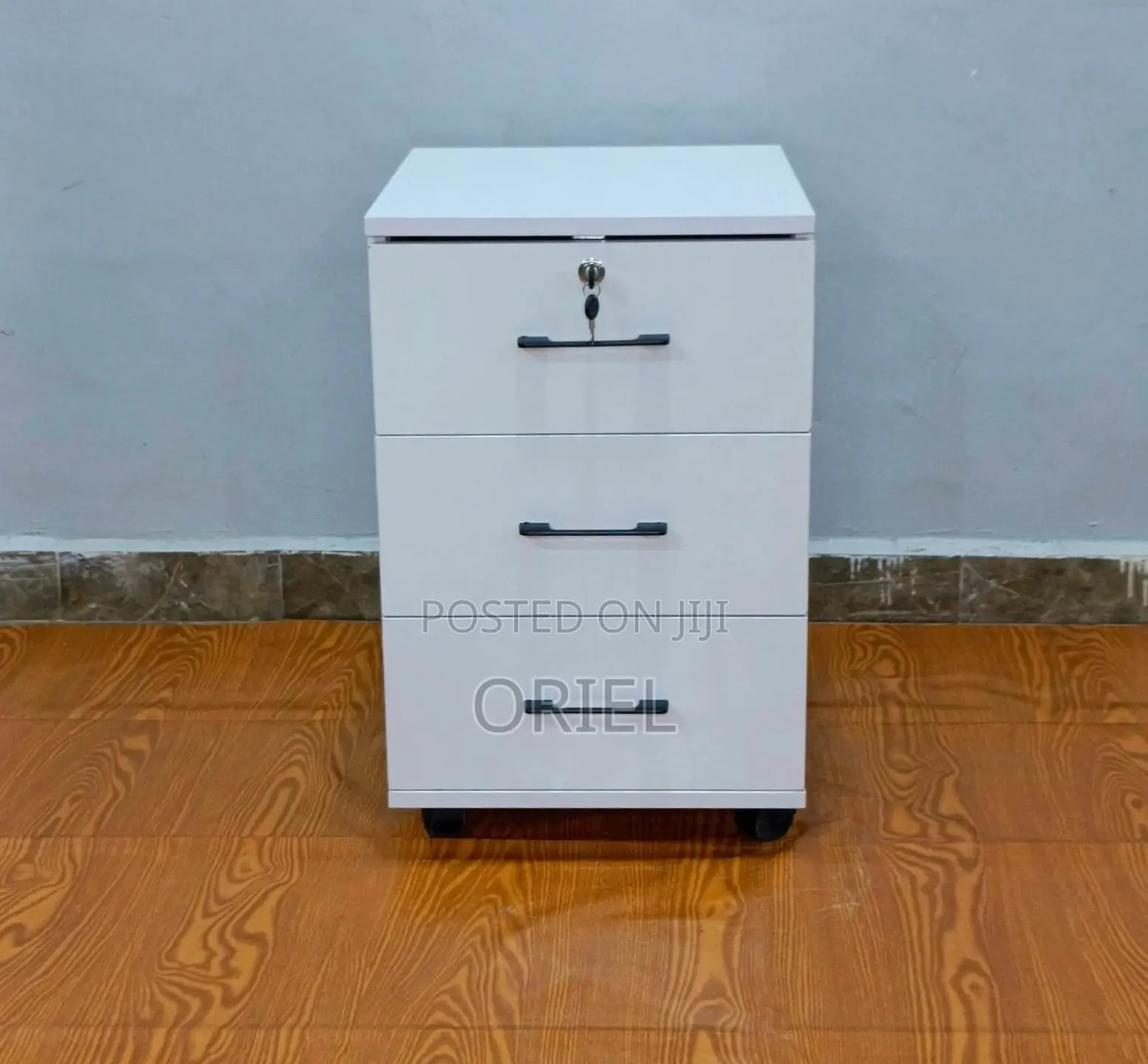 3-Drawer Office Filing Cabinet : Mobile Filing Cabinet