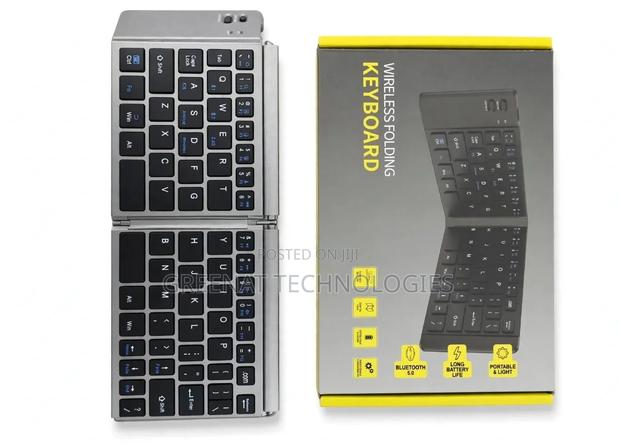 Wireless Keyboard Foldable Portable Mini Keyboard Rechargeable
