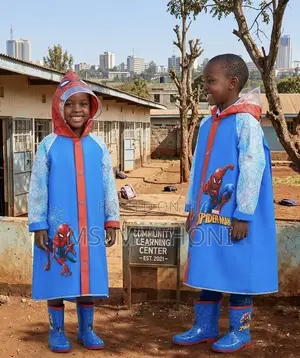 Kids Spiderman Man Rain Jacket