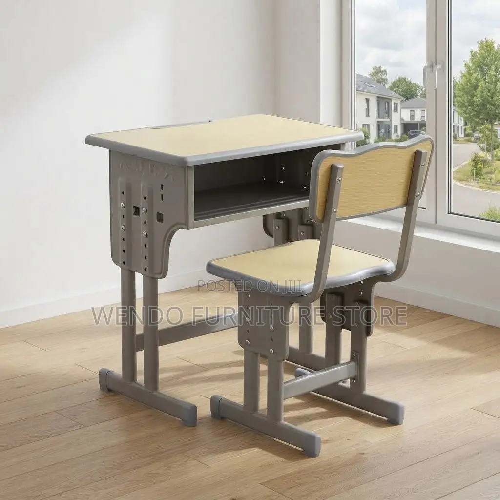 Home Desks; Kids Studies Desk Chair Set With Book Shelf