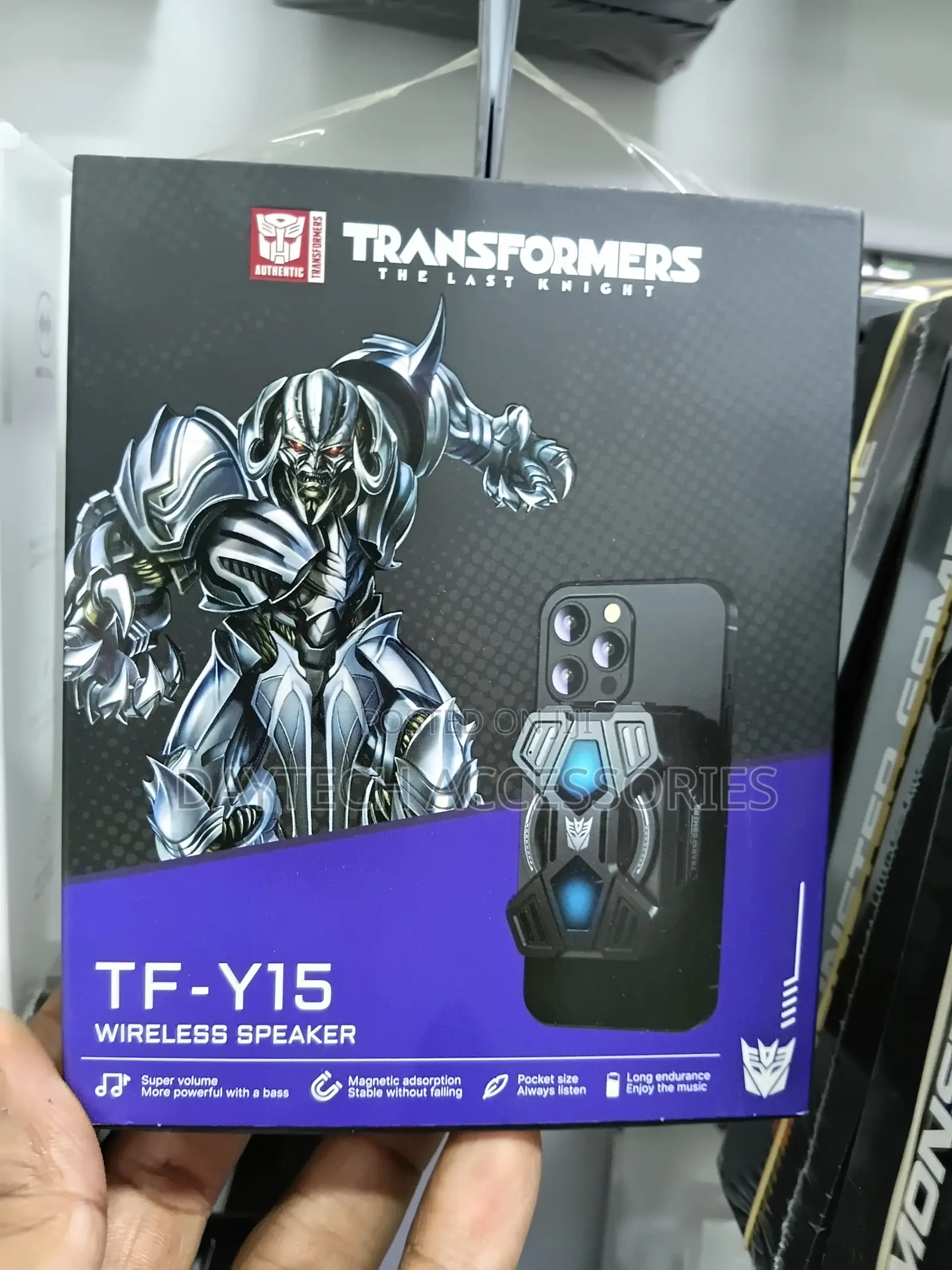 Transformers Bluetooth V5.4 Magnetic Wireless Portable Speaker - Black