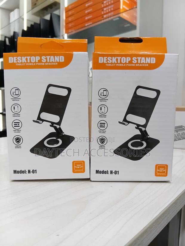 Model H-01 360° Rotating Foldable Desktop Phone Stand - thumbnail 2