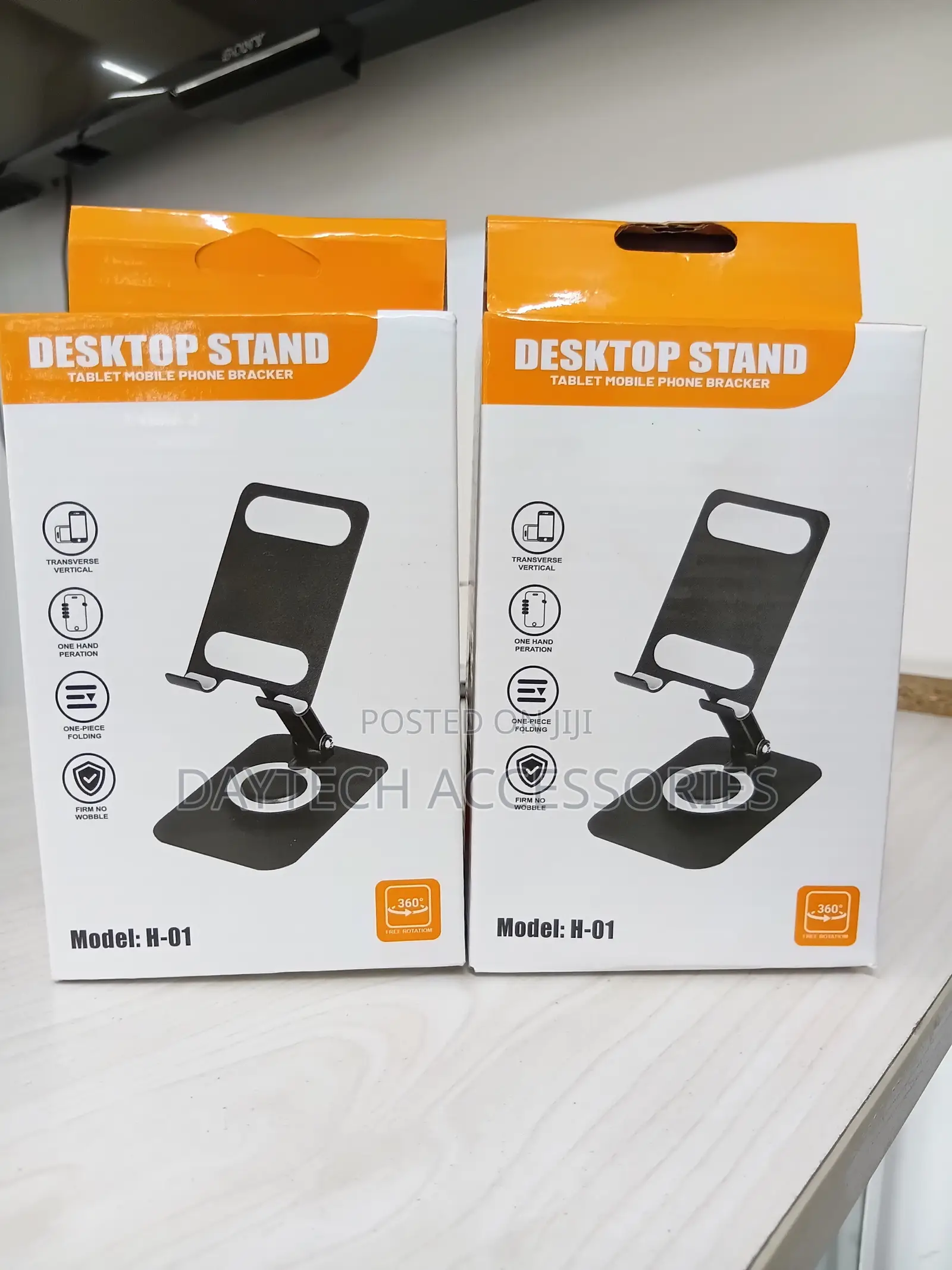 360° Rotating Foldable Desktop Phone and Tablet Stand