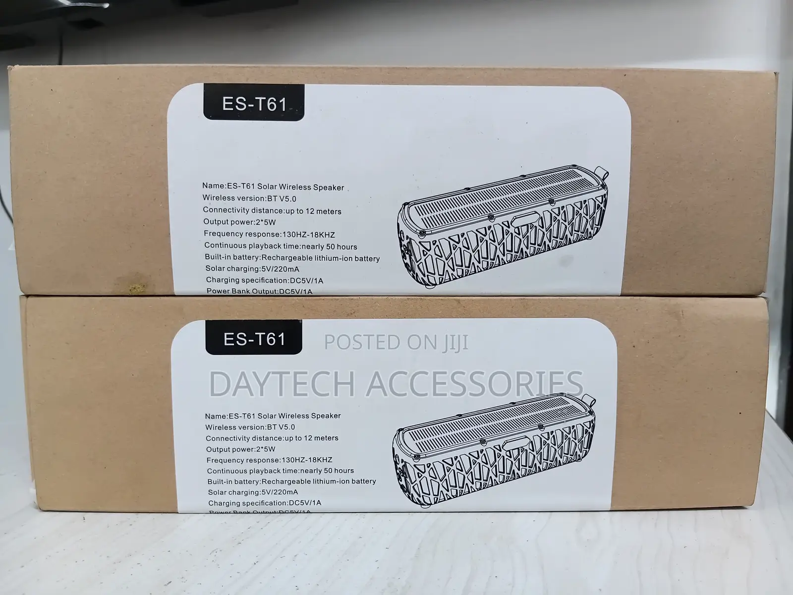 The ES-T61 Solar Wireless Speaker Portable Bluetooth 5.0.