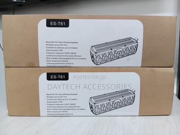 The ES-T61 Solar Wireless Speaker Portable Bluetooth 5.0.