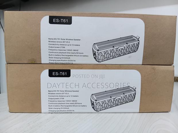 The ES-T61 Solar Wireless Speaker Portable Bluetooth 5.0. - thumbnail 2