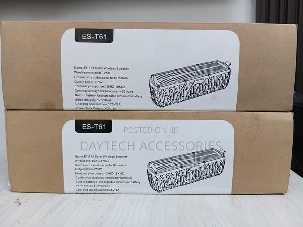 The ES-T61 Solar Wireless Speaker Portable Bluetooth 5.0. - thumbnail 3